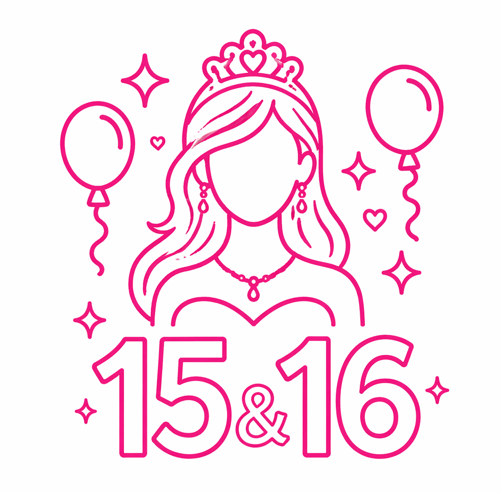 Quinceañera and Sweet 16 photo booth icon