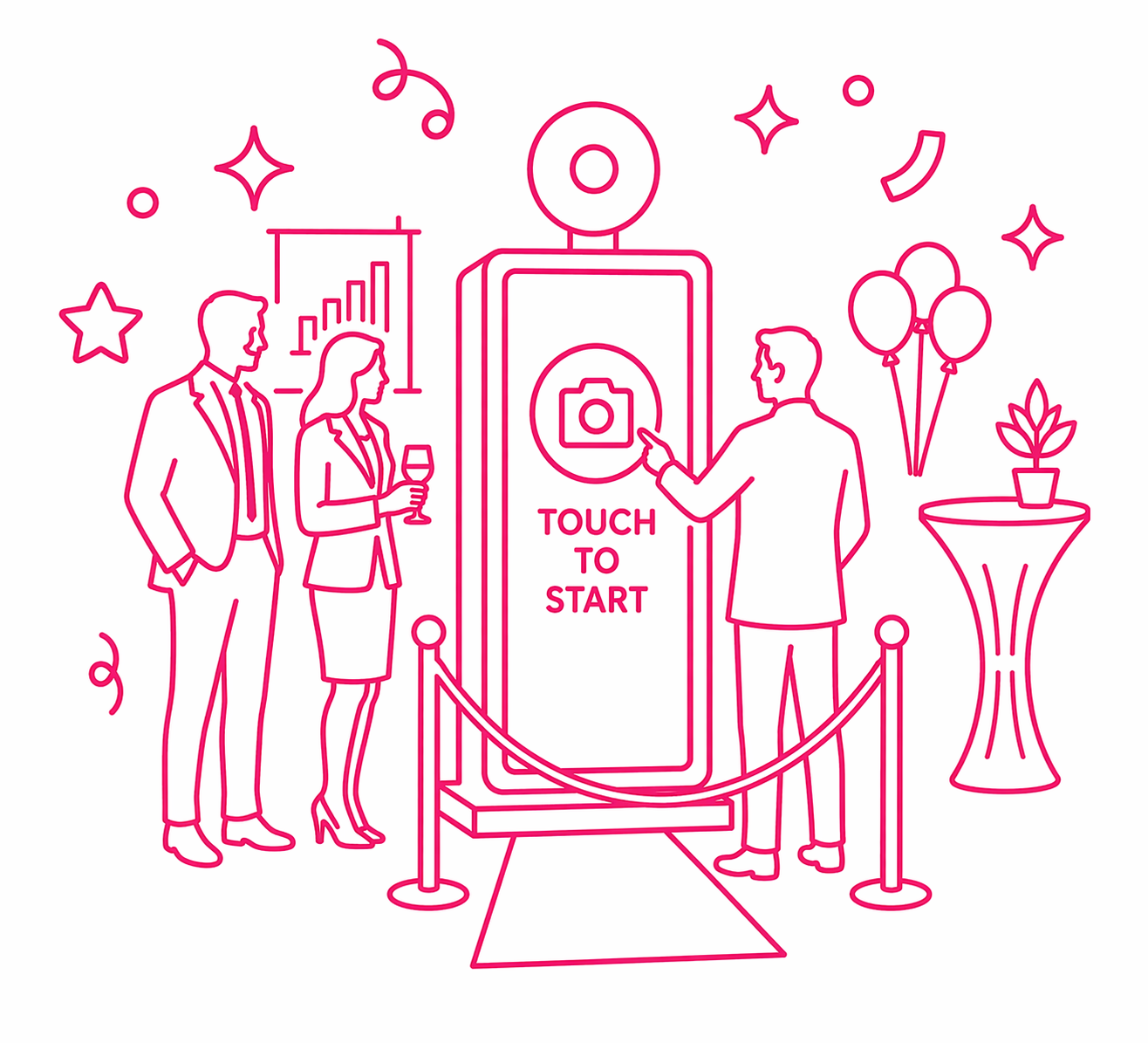 Corporate event photo booth icon